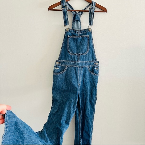 Hollister Denim Overalls High Rise Vintage Overalls 100% Cotton XS - Picture 2 of 8